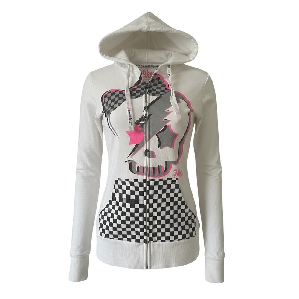 Cotton blend hoodie, Abbey Dawn by Avril Lavigne, Skull graphic